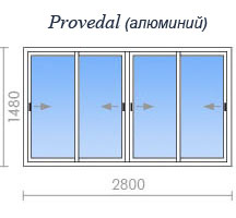 Остекление балкона provedal