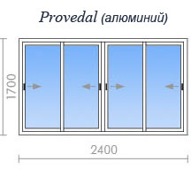 Остекление балкона provedal