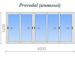 Остекление балкона provedal