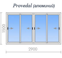 Остекление балкона provedal